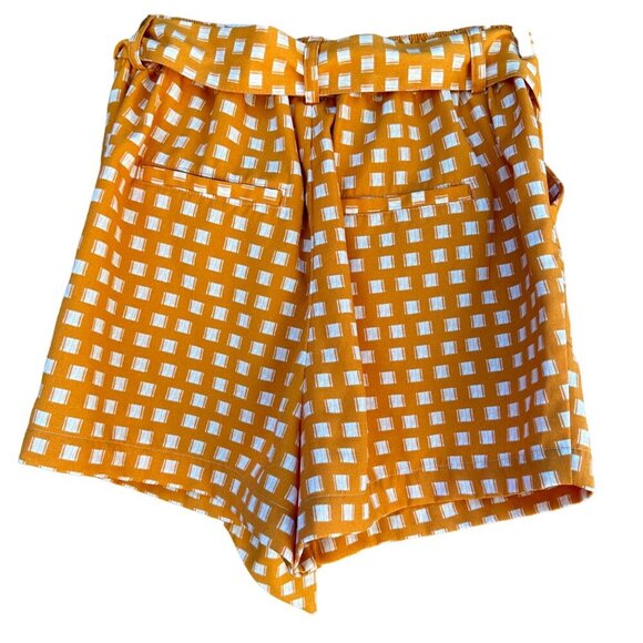 A New Day Orange White Pockets Dress Shorts Women’s Size S - Picture 11 of 15